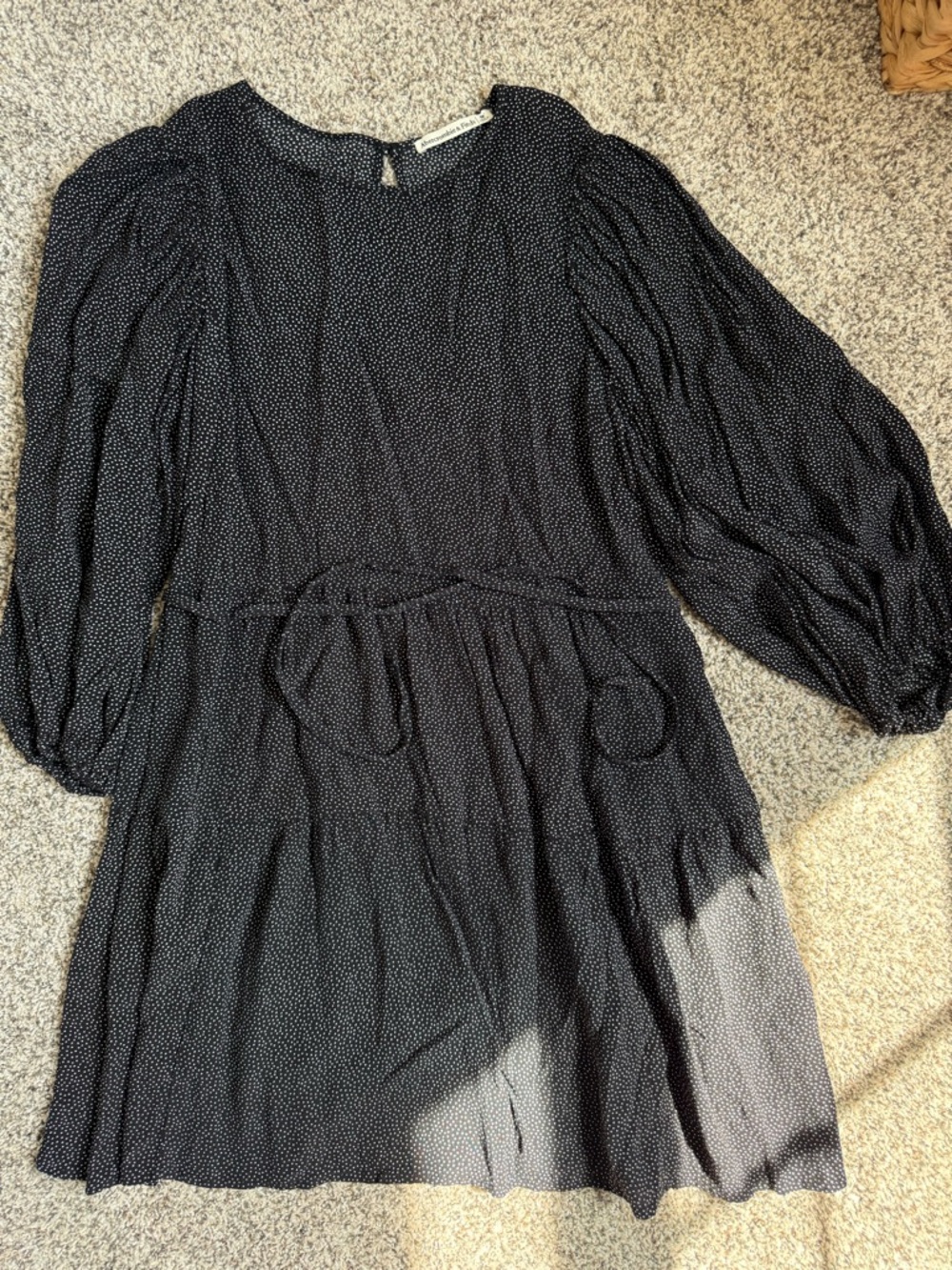 Abercrombie & Fitch Black Polka Dot Top